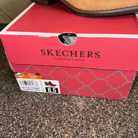 Skechers Women's Texas Midwest Shine Ankle Boots Chestnut Brown Women’s Sz 8.5 - Picture 2 of 6